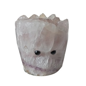 Amethyst (Light) Cylinder With Eyes Wt: 352g (Brazil)